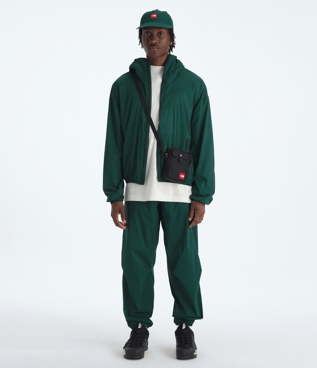 Men’s TNF™ Red Box Packable Hooded Wind Jacket - The North Face