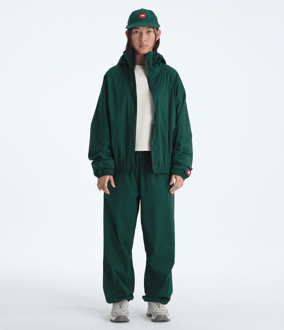 Men’s TNF™ Red Box Packable Hooded Wind Jacket - The North Face