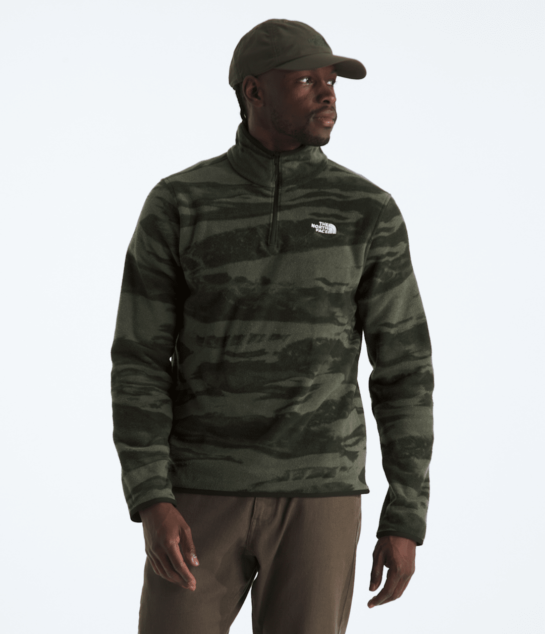 Men’s Glacier Fleece ¼-Zip—Print - The North Face