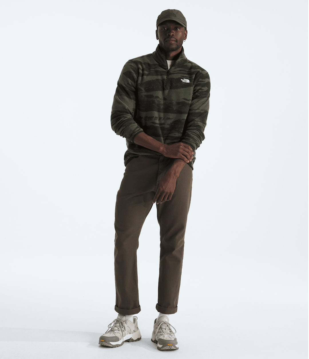 Men’s Glacier Fleece ¼-Zip—Print - The North Face