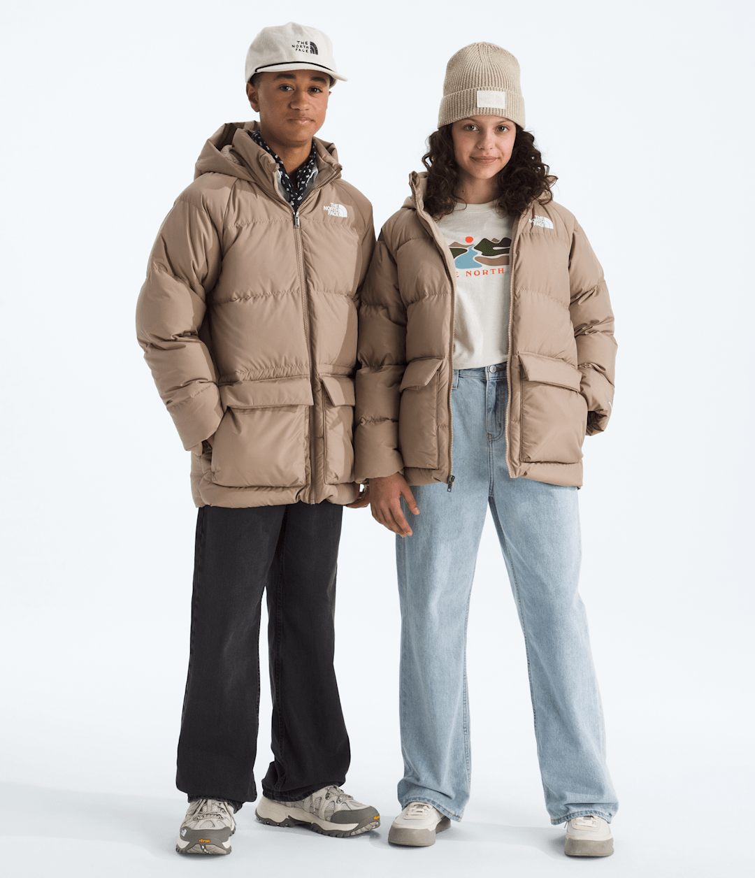 Boys’ & Girls’ North Down Fleece-Lined Short Parka - The North Face
