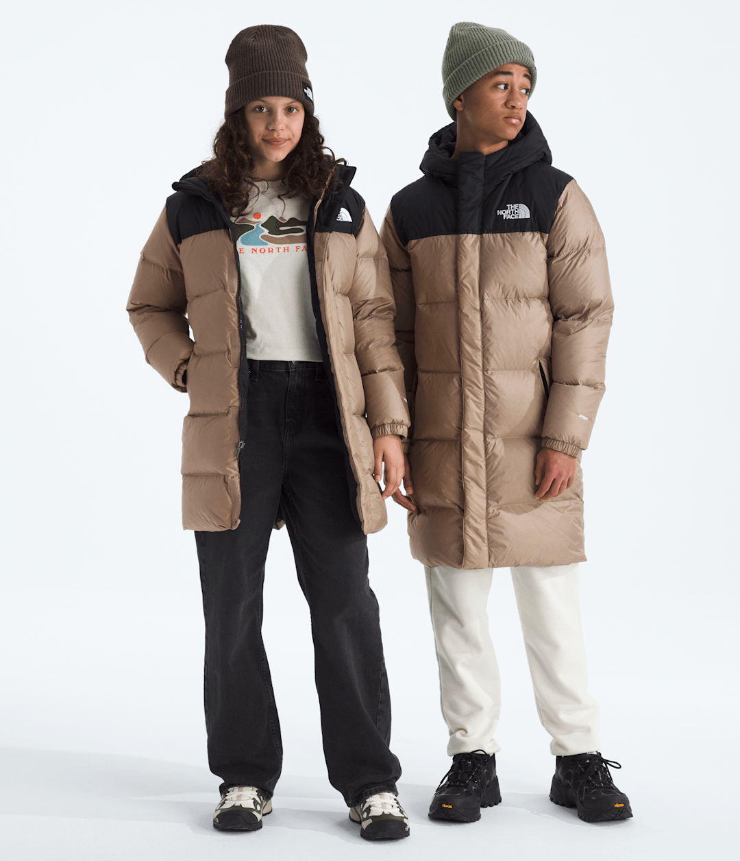 Boys’ & Girls’ Nuptse Long Parka - The North Face