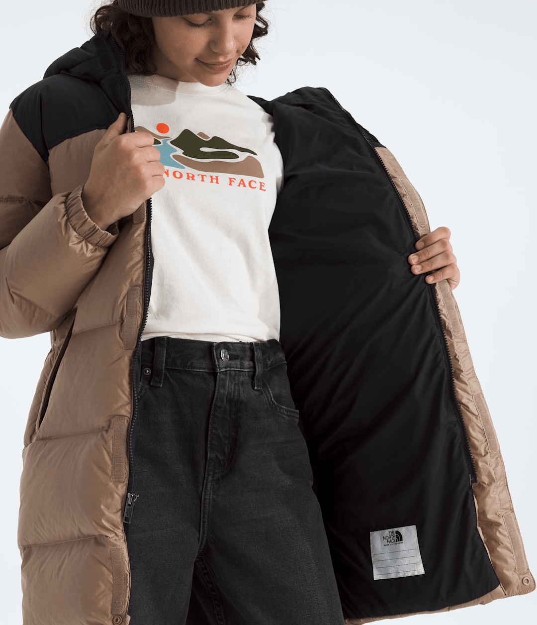 Boys’ & Girls’ Nuptse Long Parka - The North Face