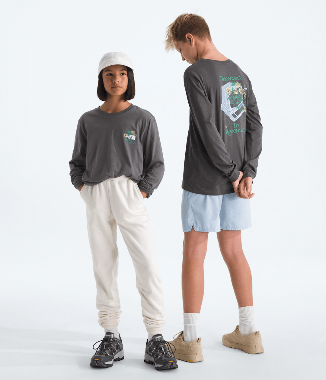 Boys’ & Girls’ Evolution Disconnect Long-Sleeve Tee—Graphic - The North Face