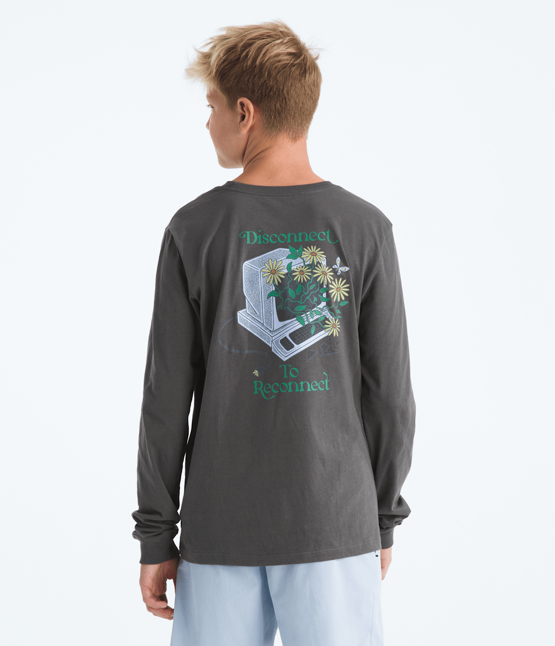 Boys’ & Girls’ Evolution Disconnect Long-Sleeve Tee—Graphic - The North Face