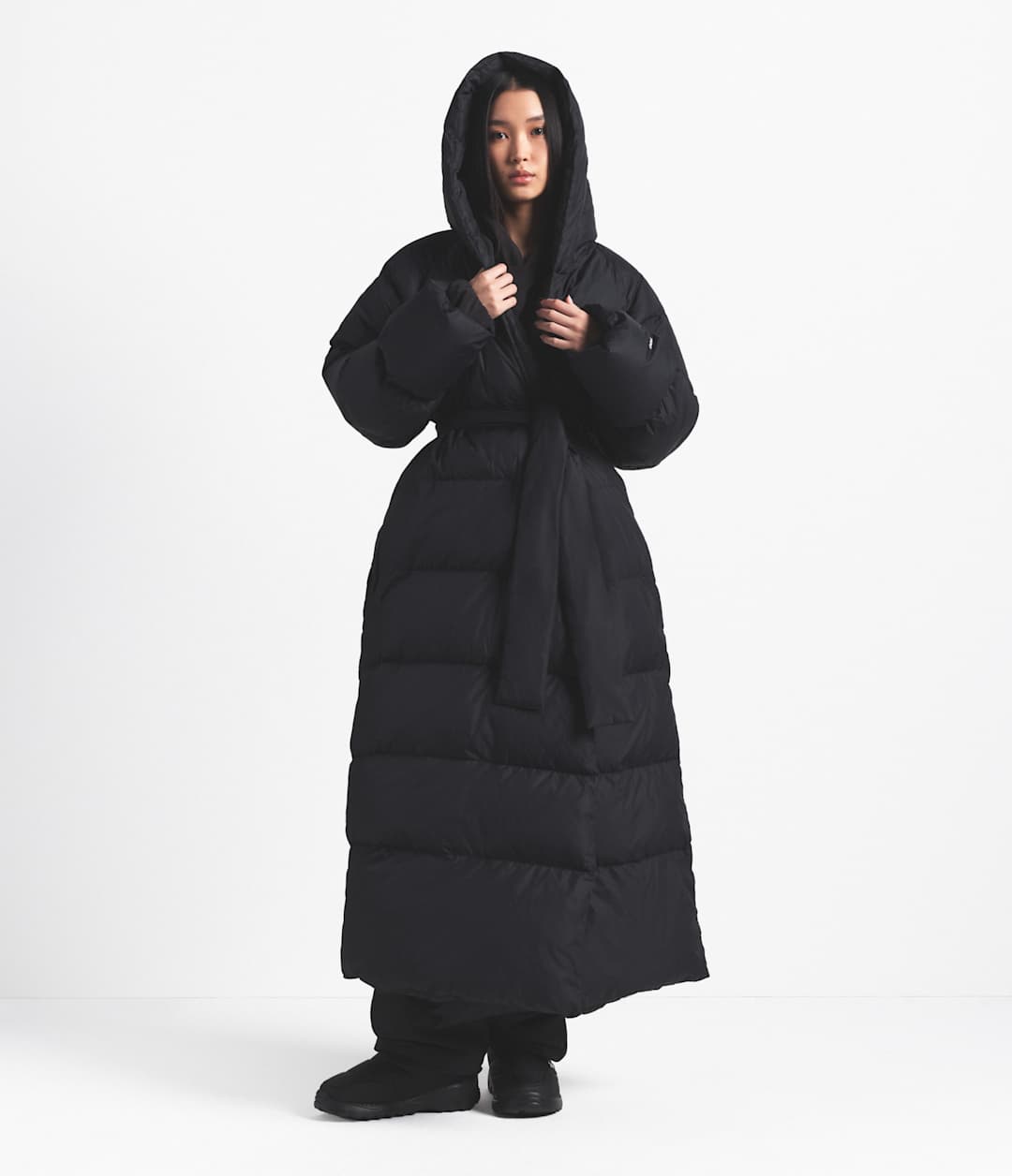 The North Face X SKIMS Women's Nuptse Wrap Parka - The North Face