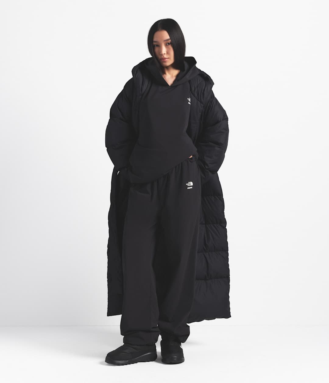 The North Face X SKIMS Women's Nuptse Wrap Parka - The North Face