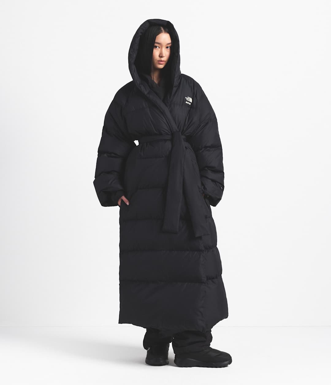 The North Face X SKIMS Women's Nuptse Wrap Parka - The North Face