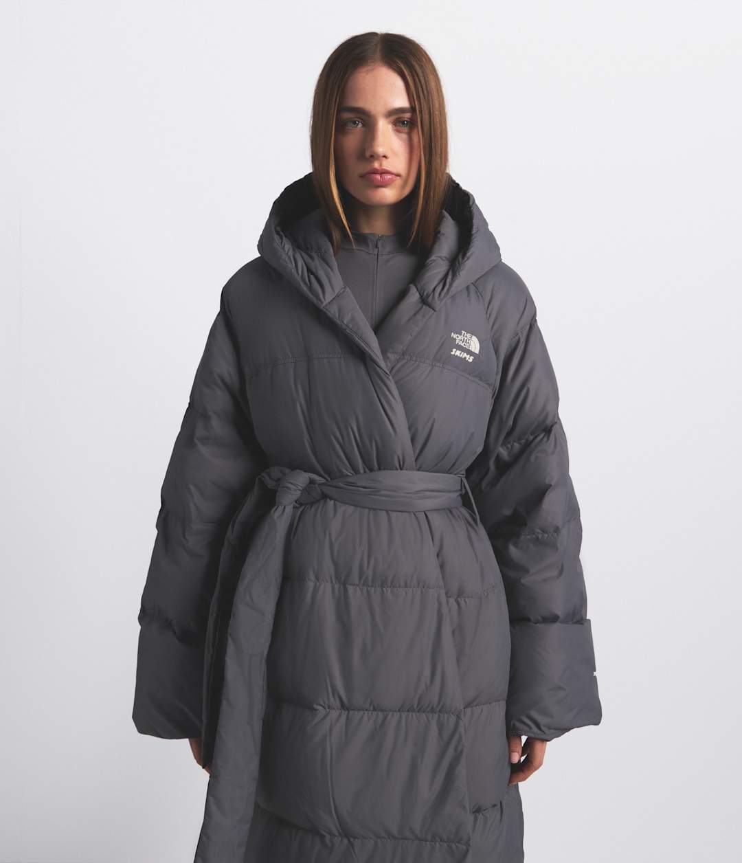 The North Face X SKIMS Women's Nuptse Wrap Parka - The North Face