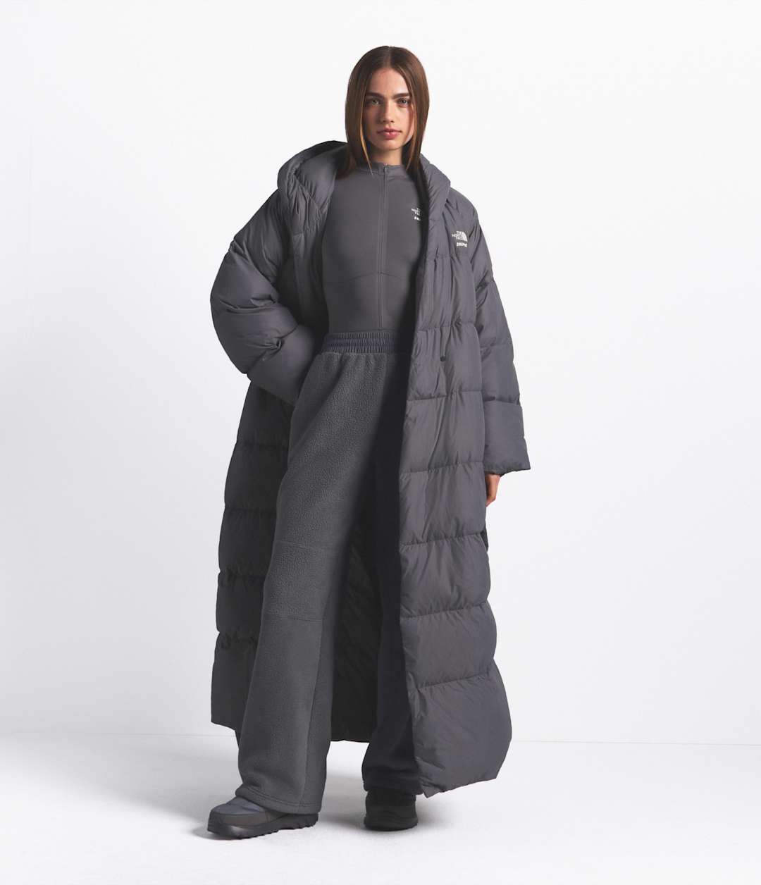 The North Face X SKIMS Women's Nuptse Wrap Parka - The North Face