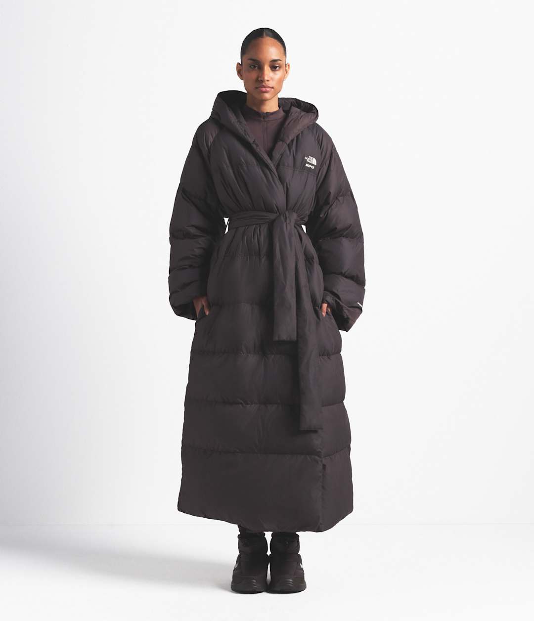 The North Face X SKIMS Women's Nuptse Wrap Parka - The North Face
