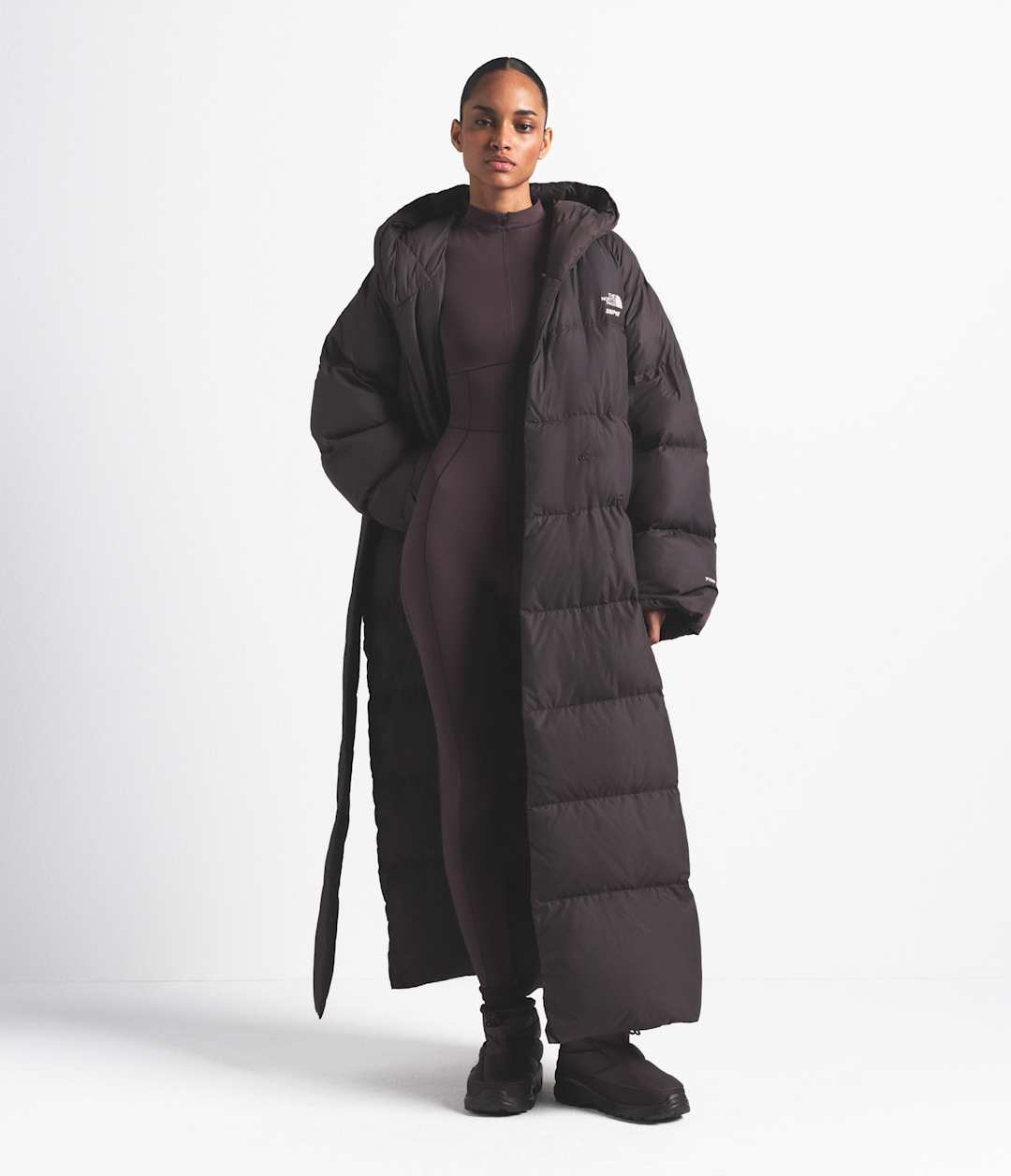 The North Face X SKIMS Women's Nuptse Wrap Parka - The North Face