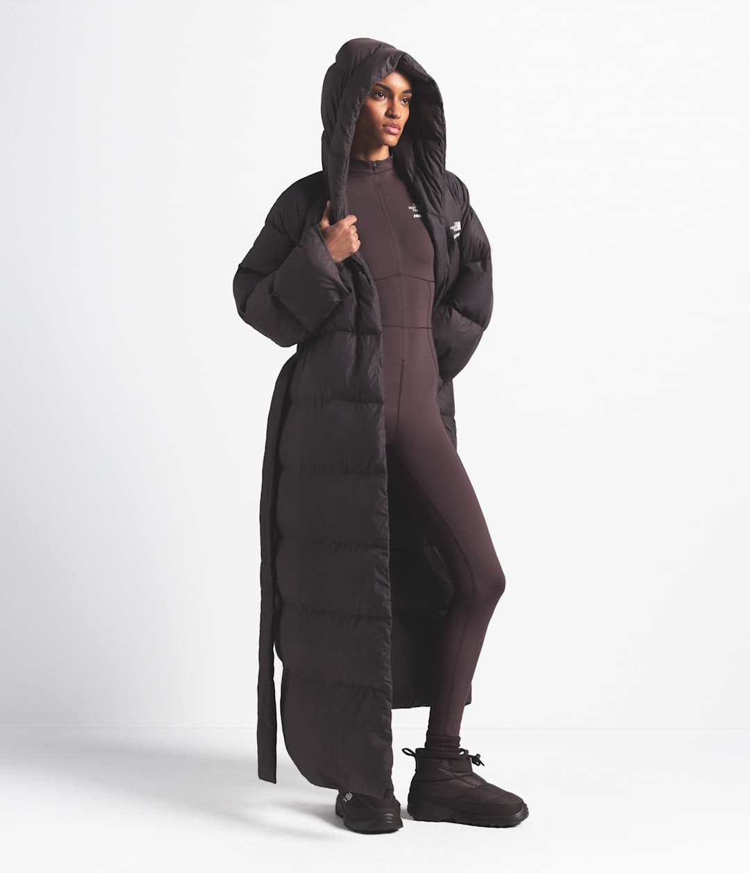 The North Face X SKIMS Women's Nuptse Wrap Parka - The North Face