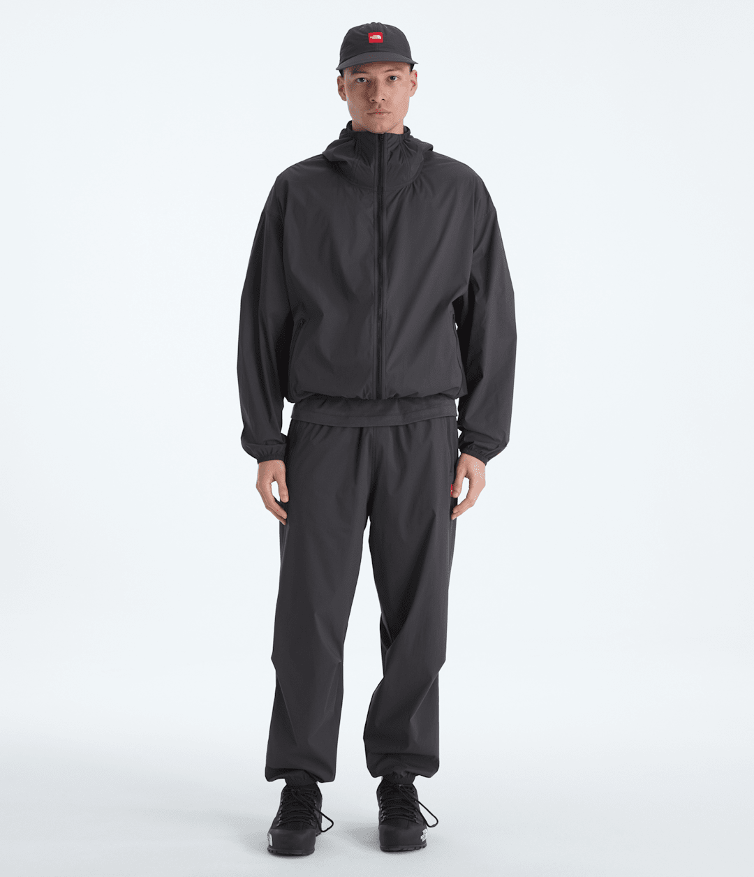 Men’s TNF™ Red Box Packable Hooded Wind Jacket - The North Face