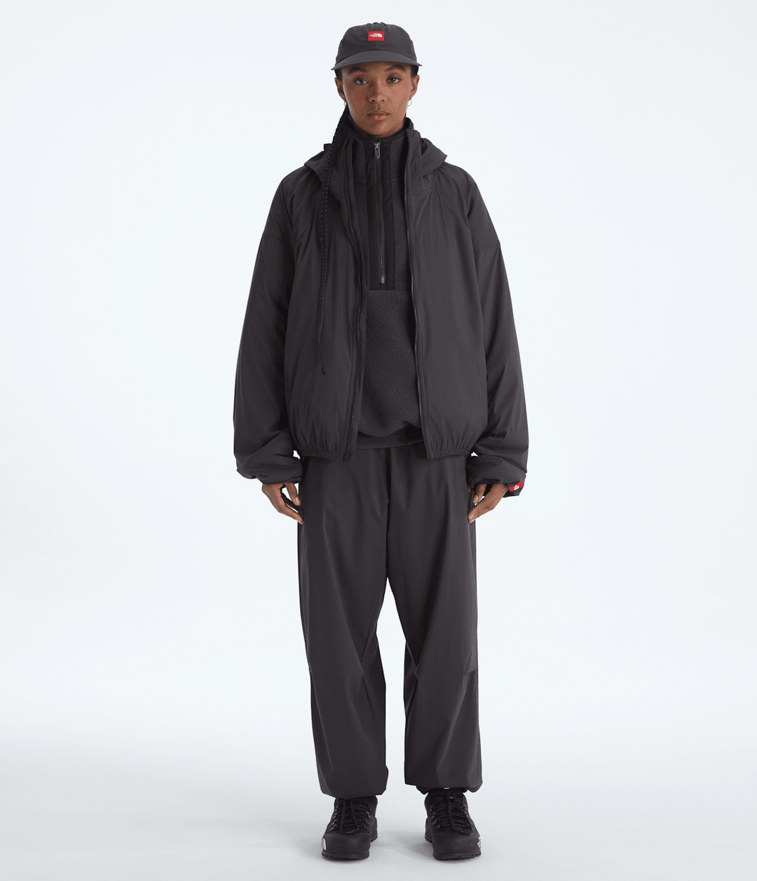 Men’s TNF™ Red Box Packable Hooded Wind Jacket - The North Face