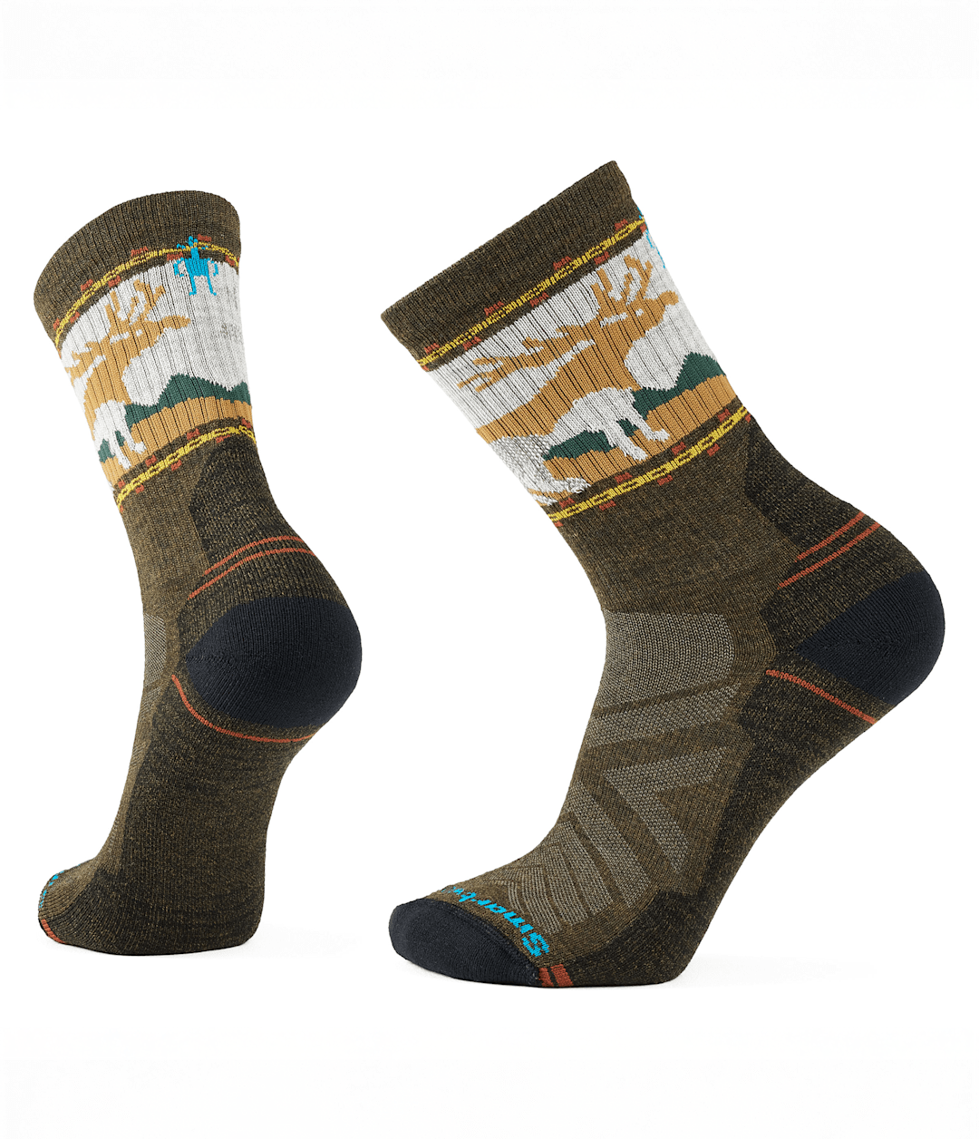 TNF X Smartwool HiKE Light Cushion Mountain Moose Crew Socks - The North Face