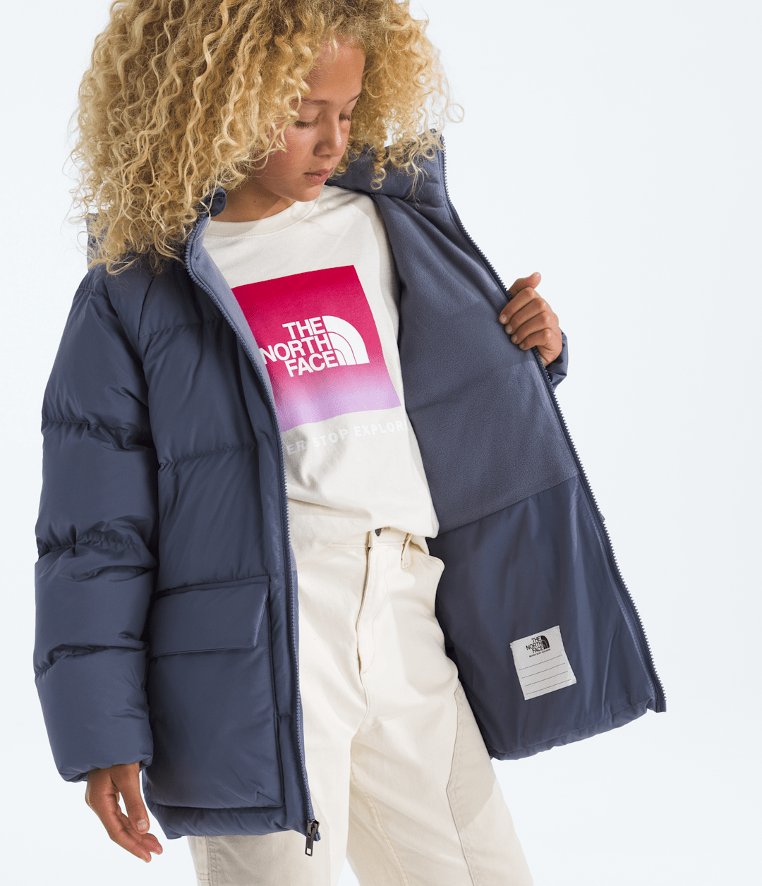 Boys’ & Girls’ North Down Fleece-Lined Short Parka - The North Face