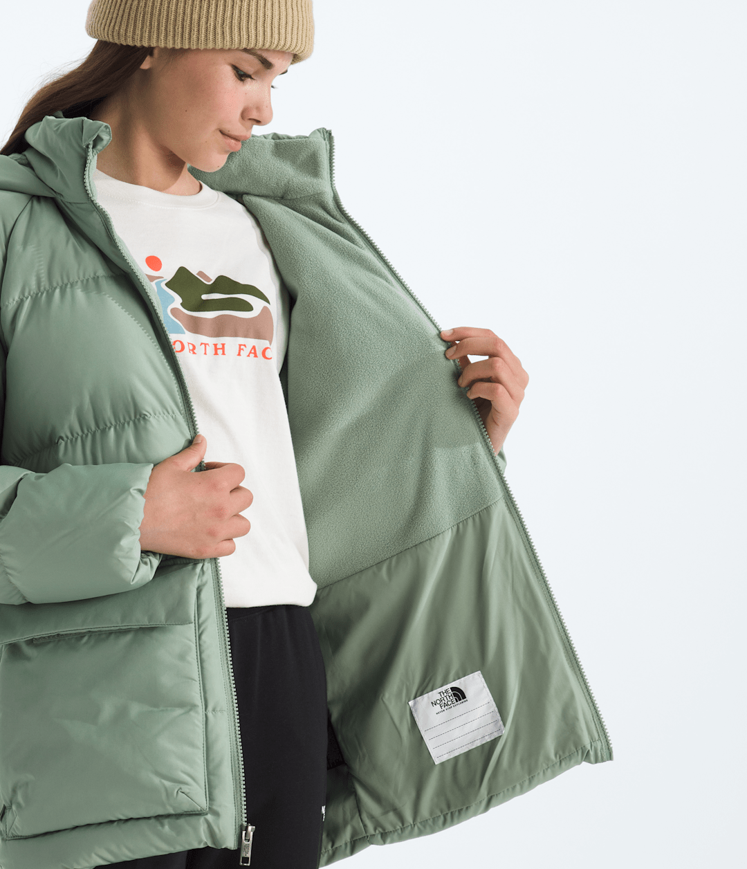 Boys’ & Girls’ North Down Fleece-Lined Short Parka - The North Face